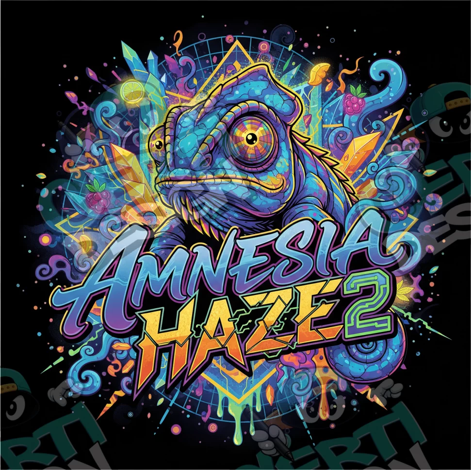 Amnesia Haze2 Pre-Made 3.5g Square Mylar Bags
