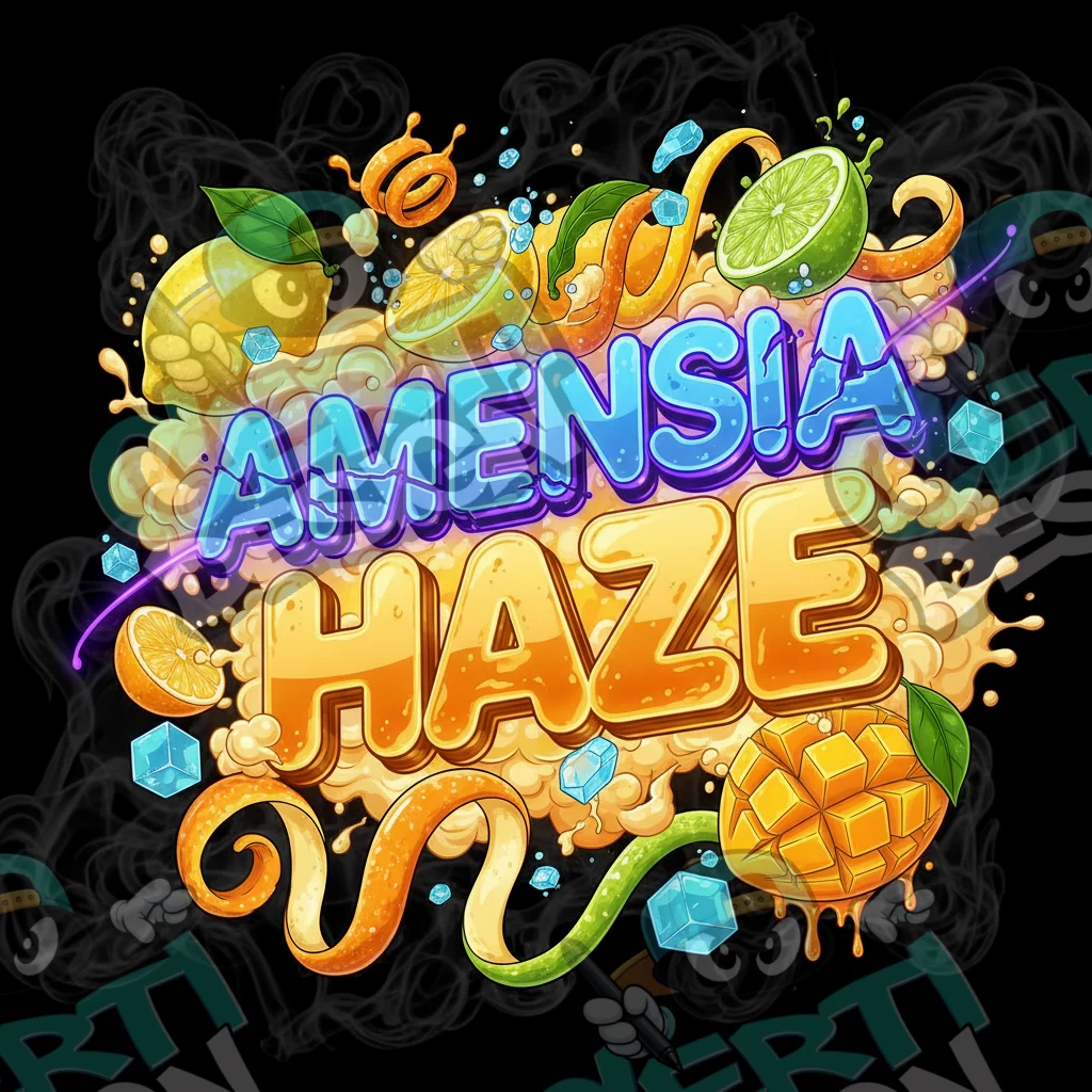 Amnesia Haze2 Pre-Made 3.5g Square Mylar Bags