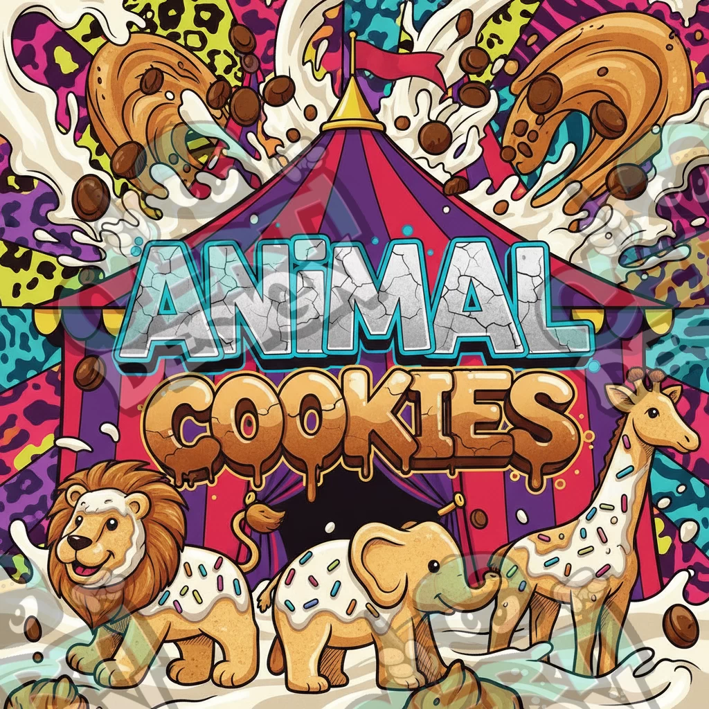 Animal Cookies Pre-Made 3.5g Square Mylar Bags