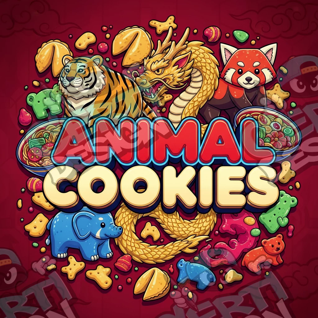 Animal Cookies Pre-Made 3.5g Square Mylar Bags