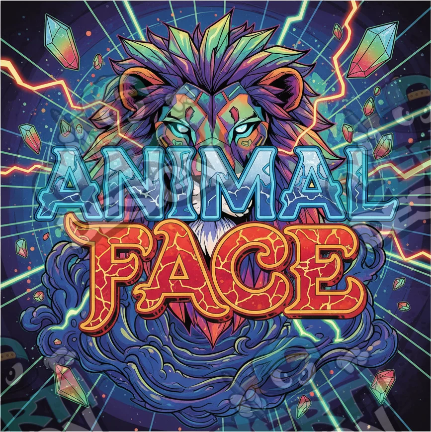 Animal Face Pre-Made 3.5g Square Mylar Bags