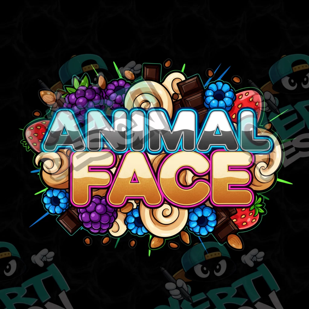 Animal Face Pre-Made 3.5g Square Mylar Bags