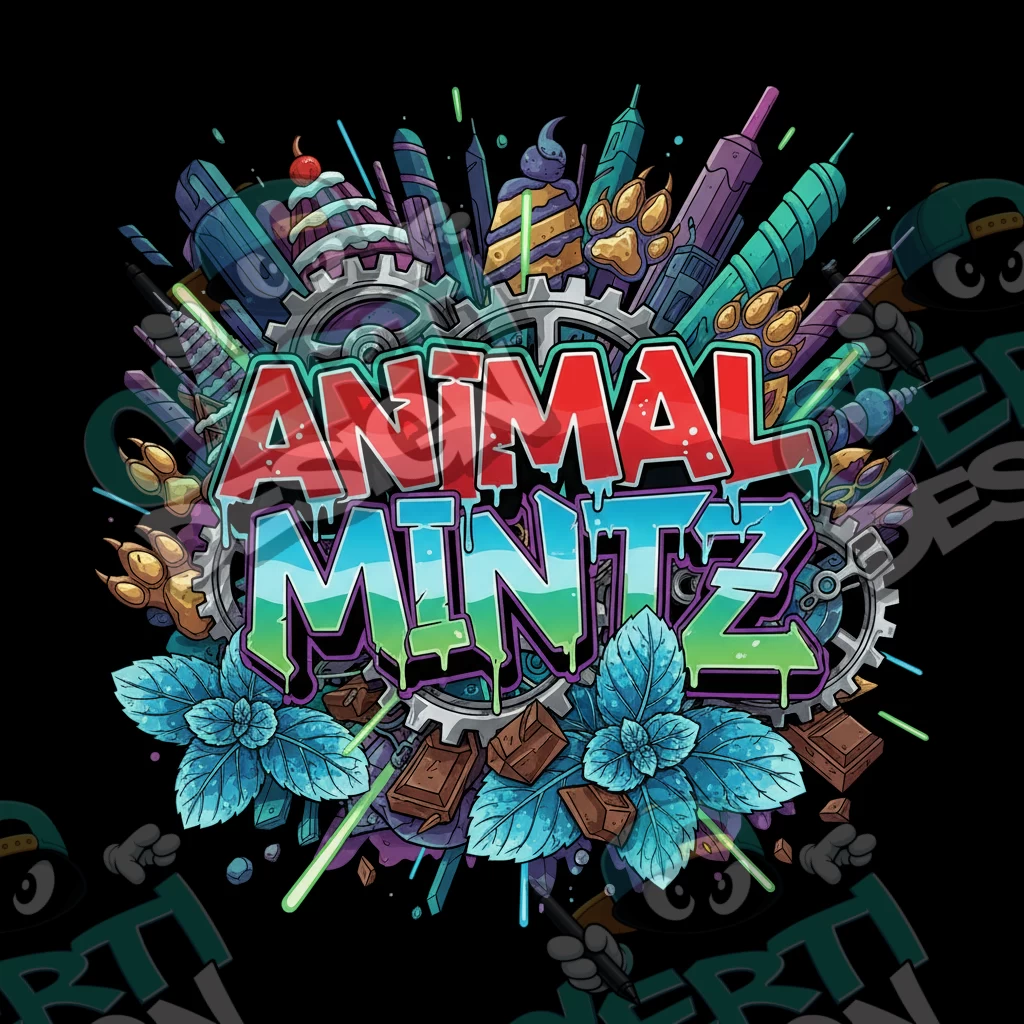 Animal Mintz Pre-Made 3.5g Square Mylar Bags