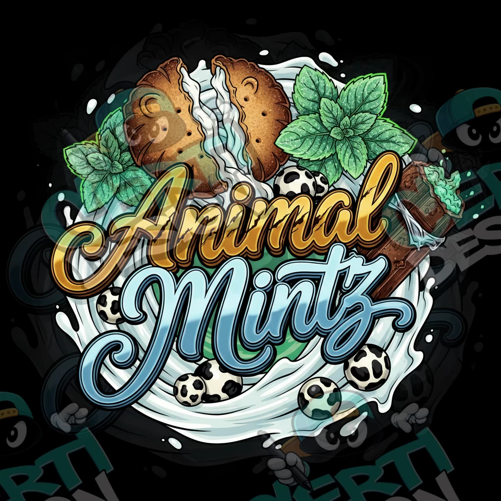 Animal Mintz Pre-Made 3.5g Square Mylar Bags