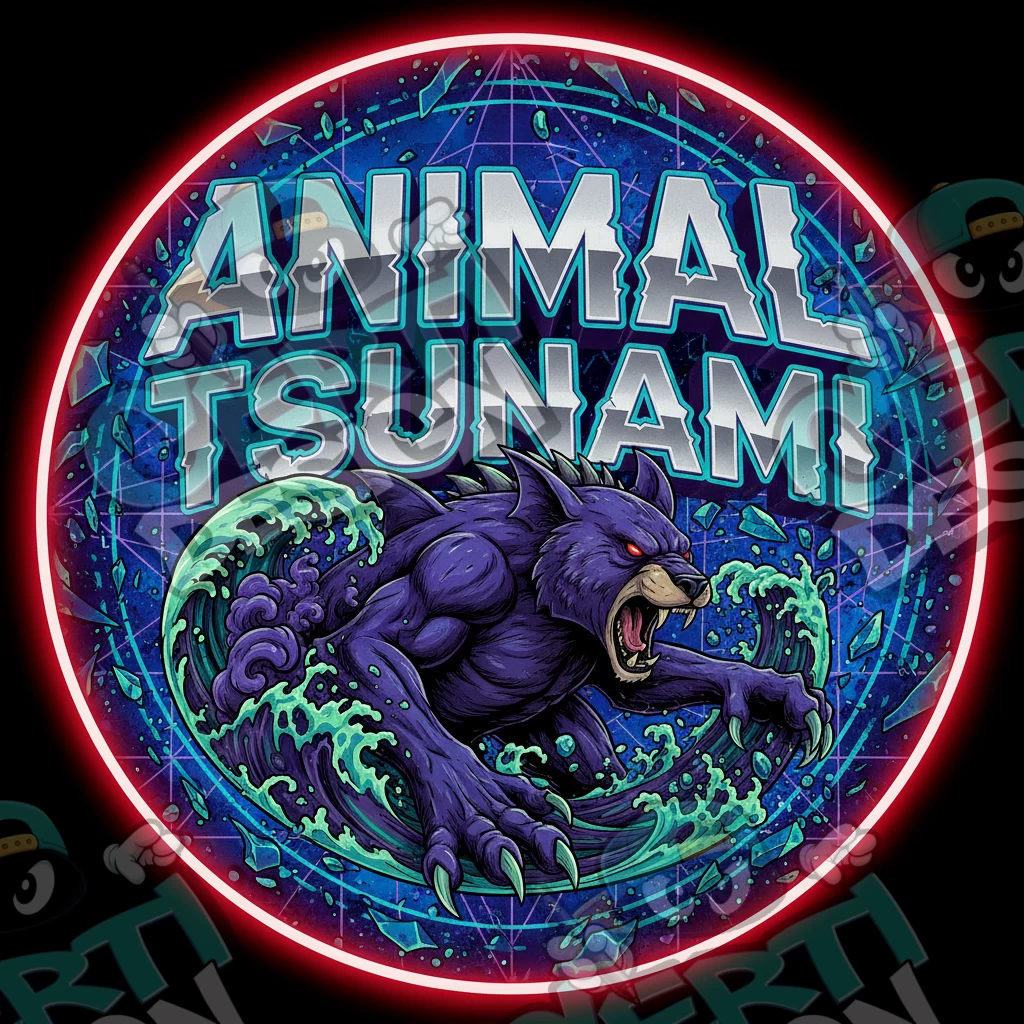 Animal Tsunami Pre-Made 3.5g Square Mylar Bags