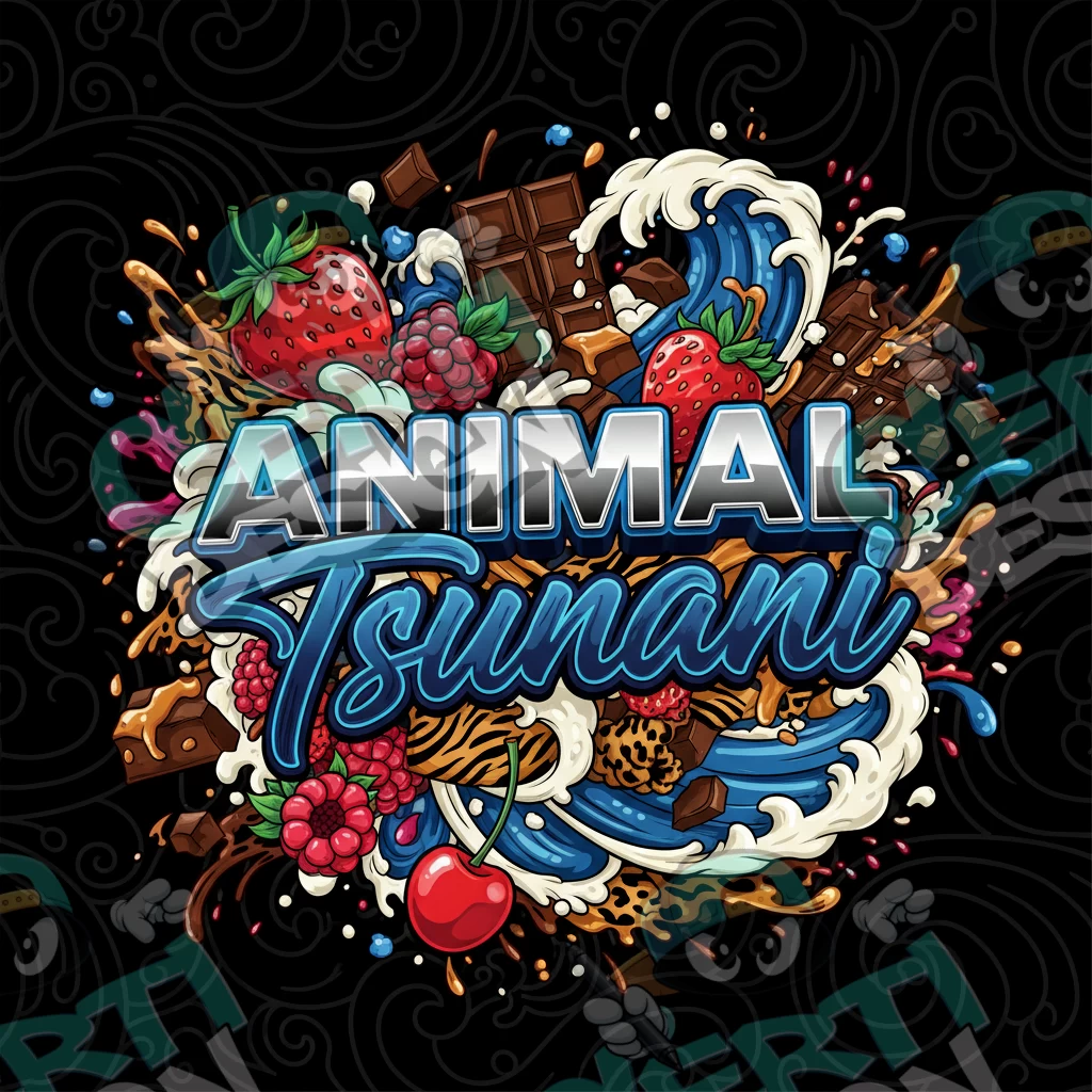 Animal Tsunami Pre-Made 3.5g Square Mylar Bags