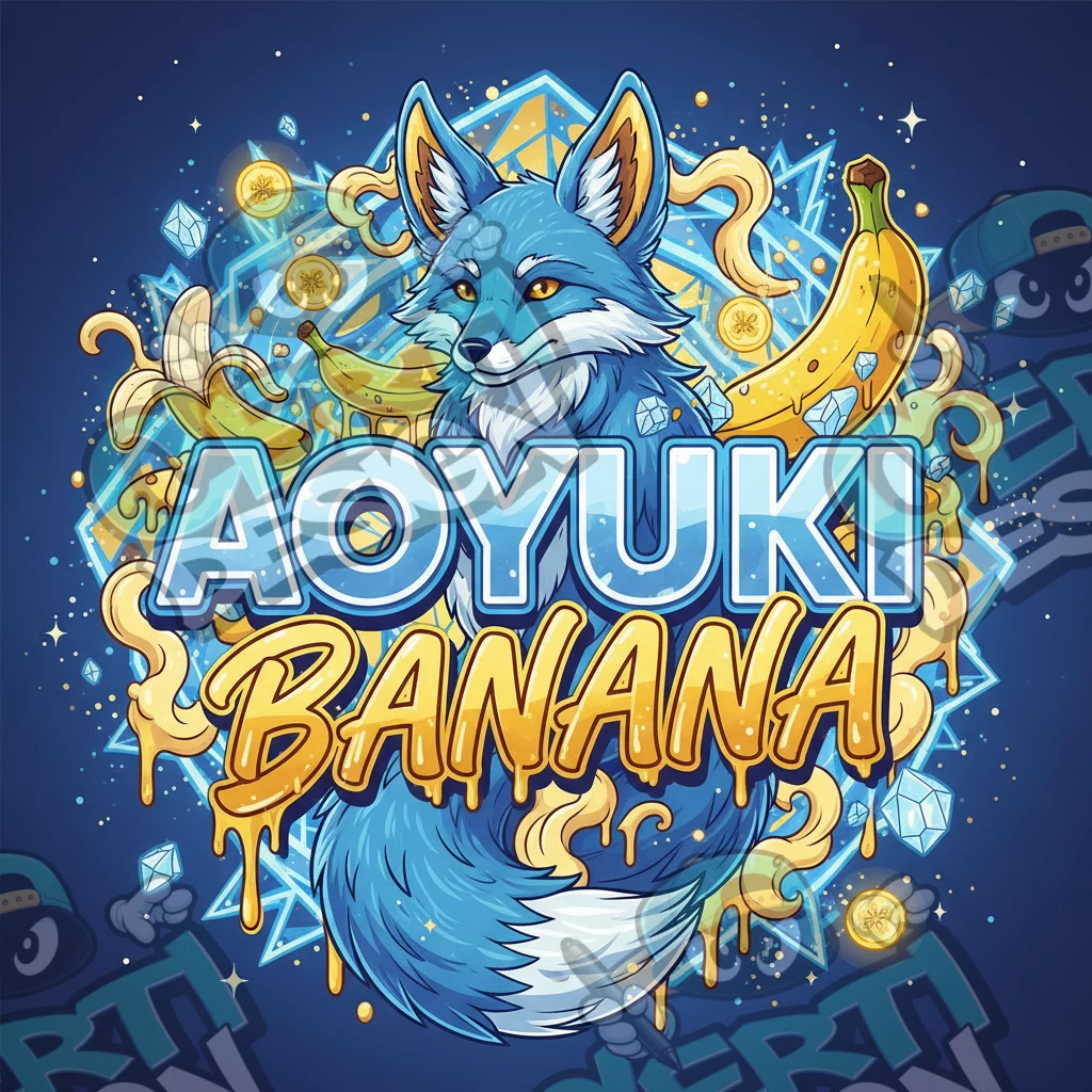 Aoyuki Banana Pre-Made 3.5g Square Mylar Bags
