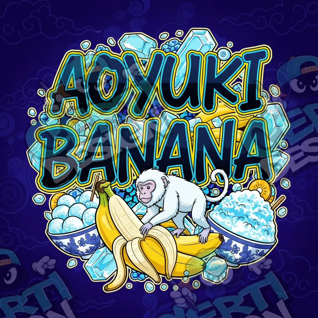 Aoyuki Banana Pre-Made 3.5g Square Mylar Bags