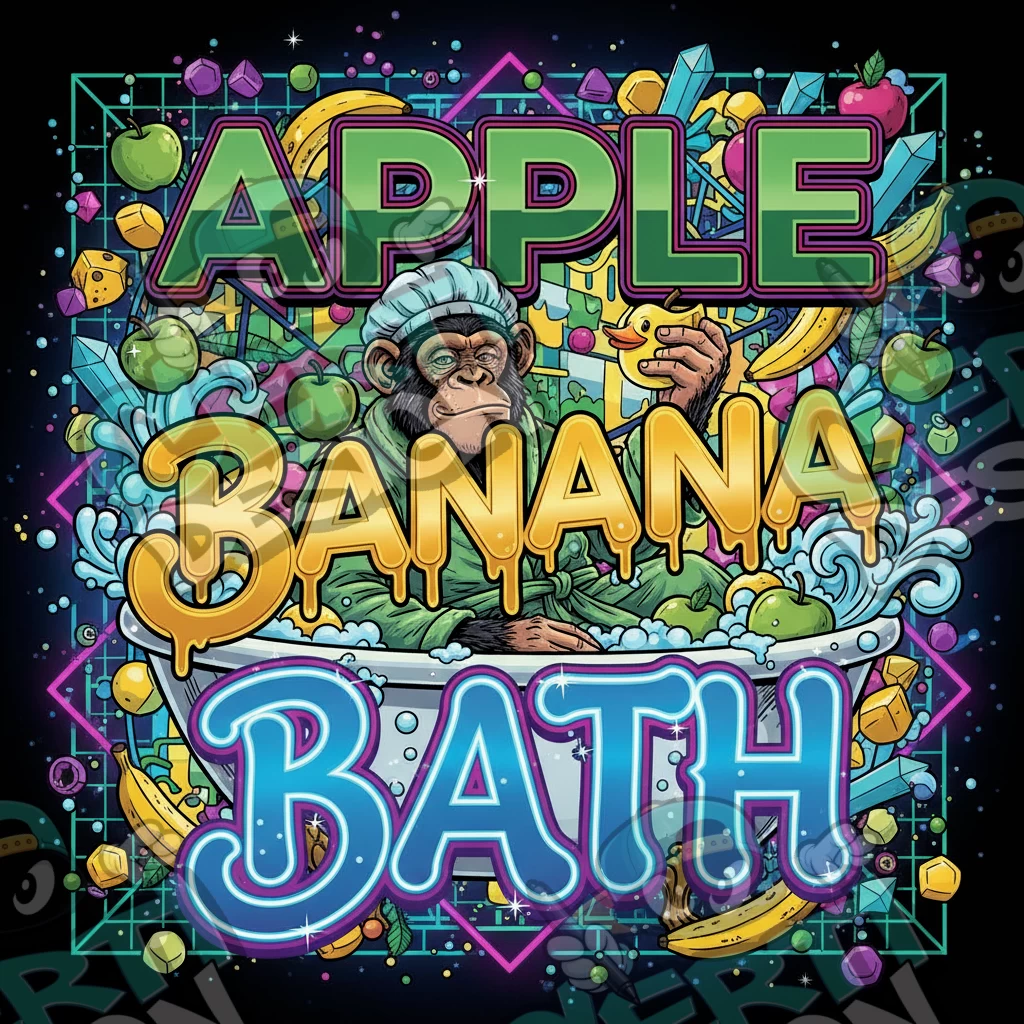 Apple Banana Bath Pre-Made 3.5g Square Mylar Bags