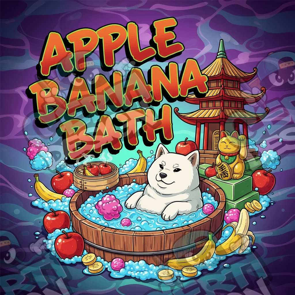 Apple Banana Bath Pre-Made 3.5g Square Mylar Bags