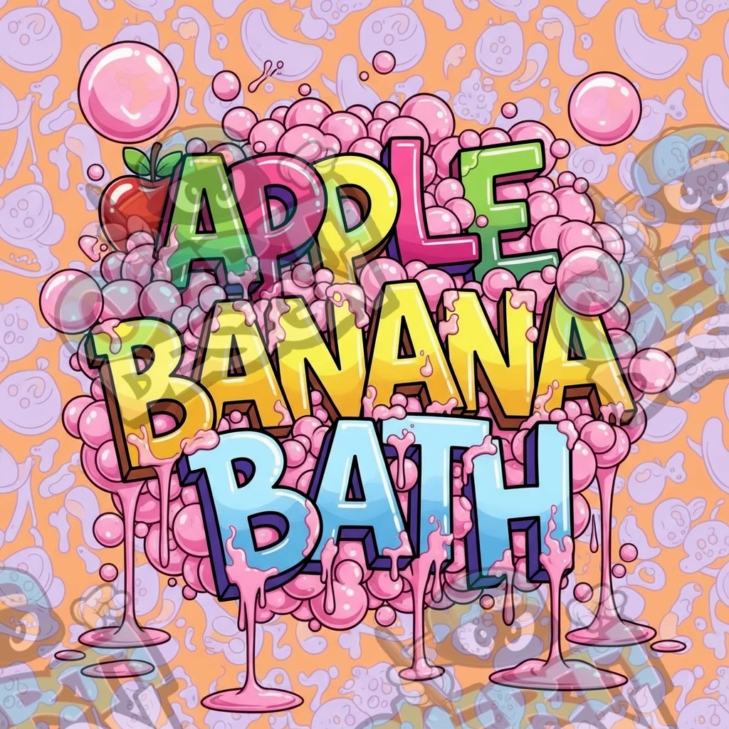 Apple Banana Bath Pre-Made 3.5g Square Mylar Bags