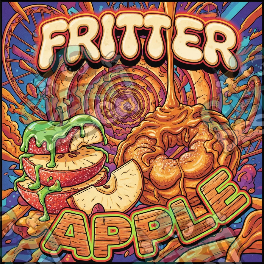 Apple Fritter Pre-Made 3.5g Square Mylar Bags
