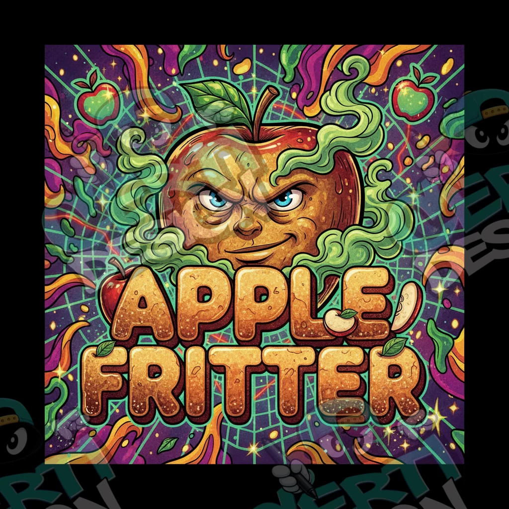 Apple Fritter Pre-Made 3.5g Square Mylar Bags