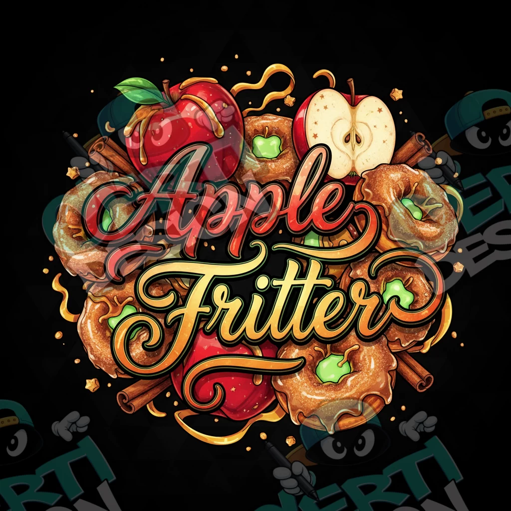 Apple Fritter Pre-Made 3.5g Square Mylar Bags