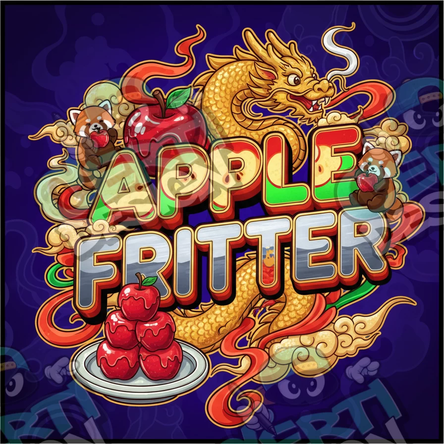 Apple Fritter Pre-Made 3.5g Square Mylar Bags