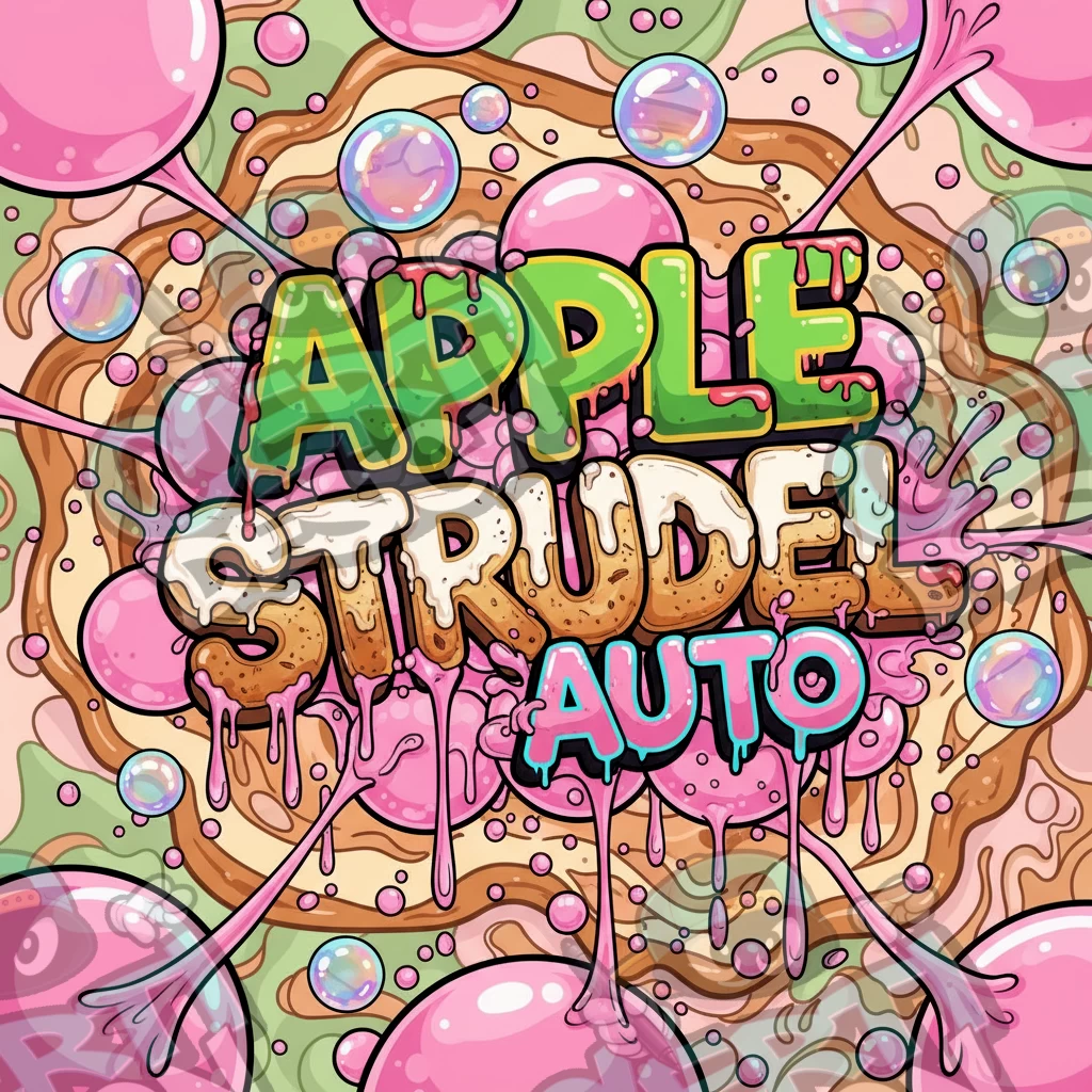 Apple Strudel Auto Pre-Made 3.5g Square Mylar Bags