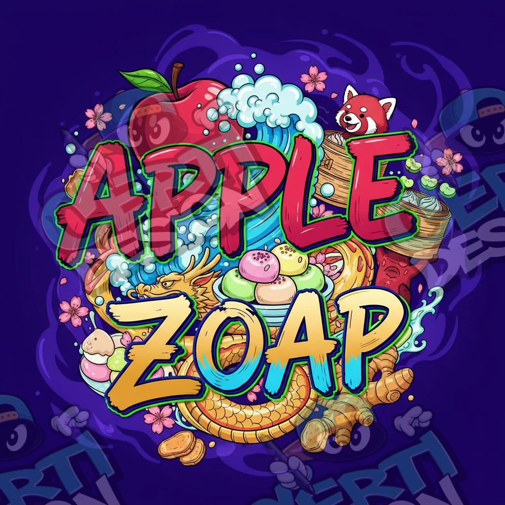 Apple Zoap Pre-Made 3.5g Square Mylar Bags