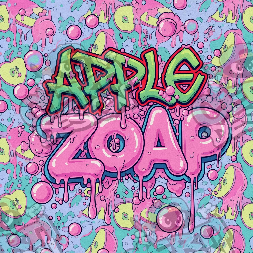 Apple Zoap Pre-Made 3.5g Square Mylar Bags