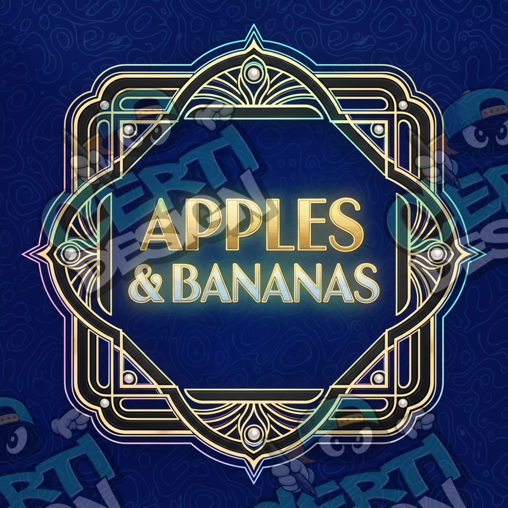 Apples & Bananas Pre-Made 3.5g Square Mylar Bags