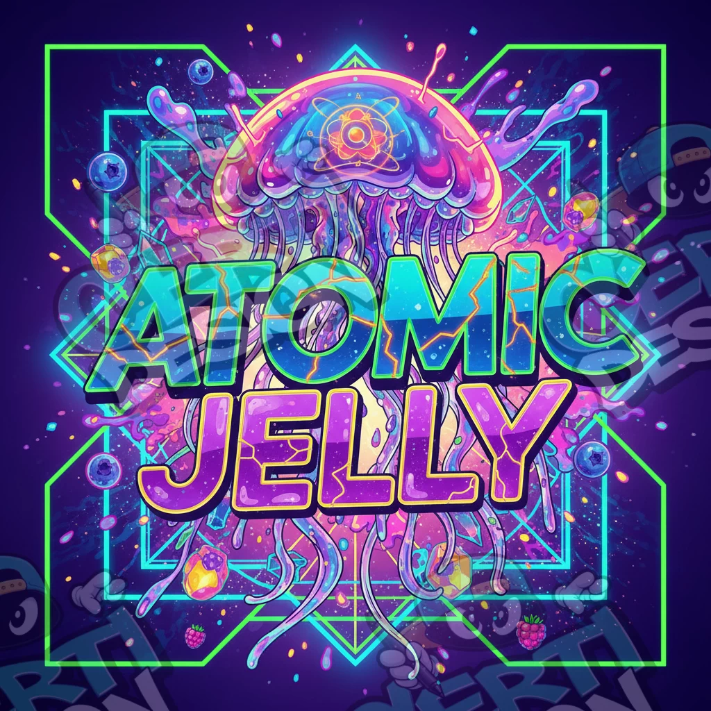 Atomic Jelly Pre-Made 3.5g Square Mylar Bags