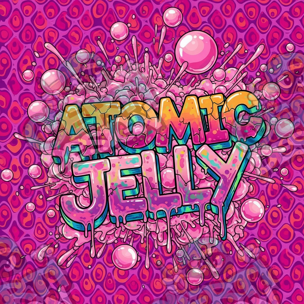 Atomic Jelly Pre-Made 3.5g Square Mylar Bags