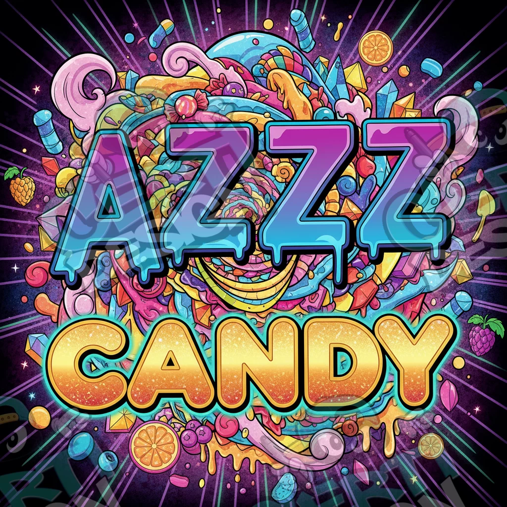AZZZ Candy Pre-Made 3.5g Square Mylar Bags