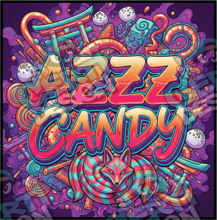 AZZZ Candy Pre-Made 3.5g Square Mylar Bags