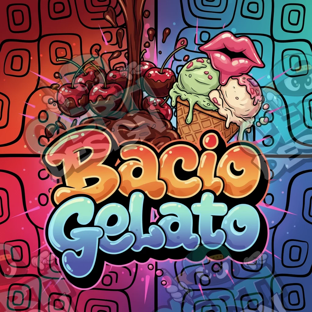 Bacio Gelato Pre-Made 3.5g Square Mylar Bags