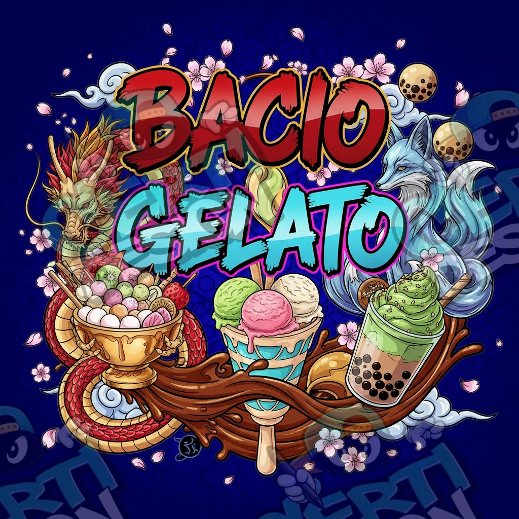 Bacio Gelato Pre-Made 3.5g Square Mylar Bags