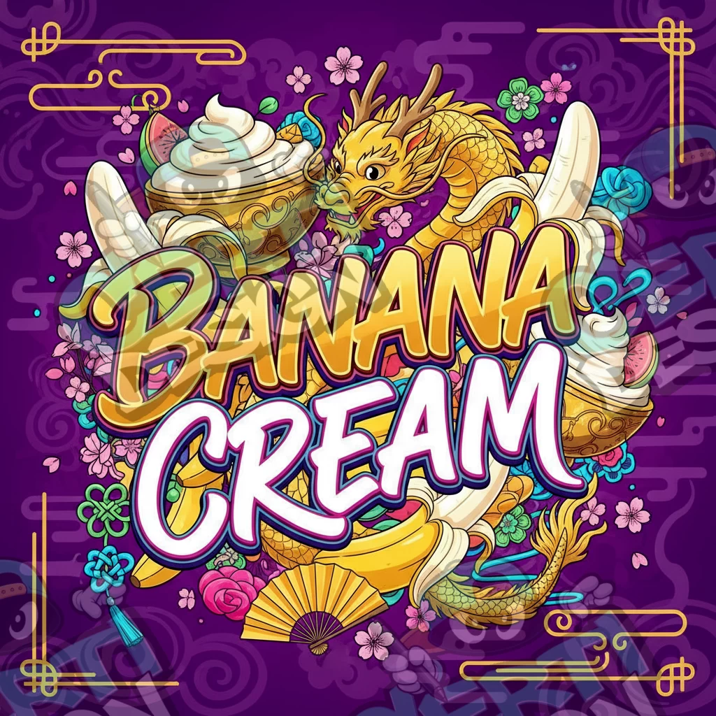 Banana Cream Pre-Made 3.5g Square Mylar Bags