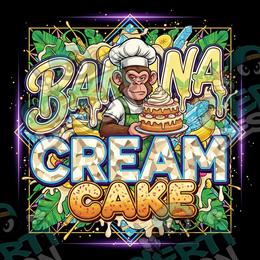 Banana Cream Cake Pre-Made 3.5g Square Mylar Bags