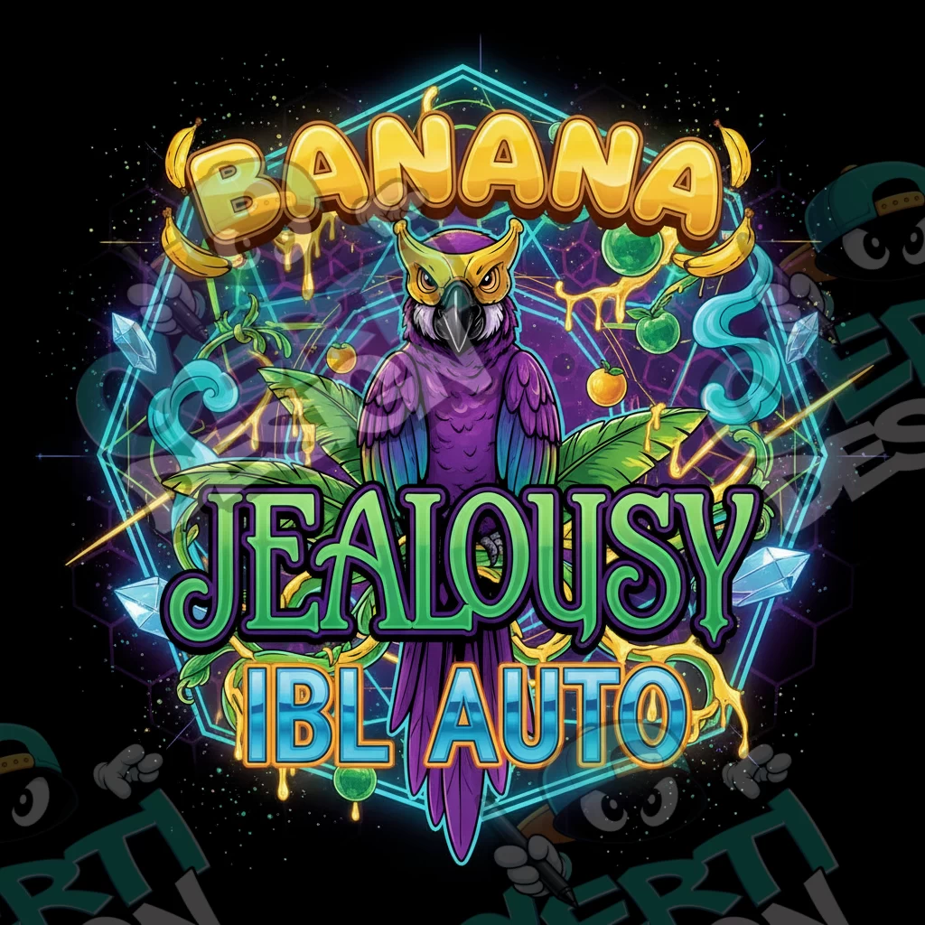 Banana Jealousy IBL Auto Pre-Made 3.5g Square Mylar Bags