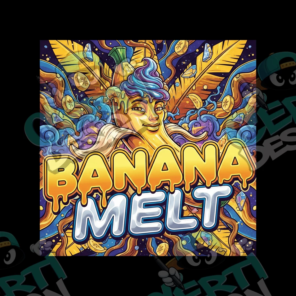 Banana Melt Pre-Made 3.5g Square Mylar Bags