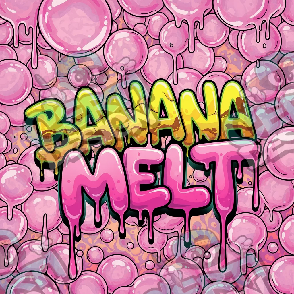 Banana Melt Pre-Made 3.5g Square Mylar Bags