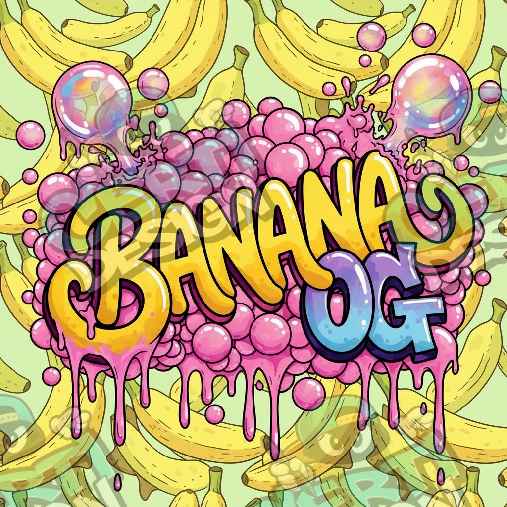 Banana OG Pre-Made 3.5g Square Mylar Bags
