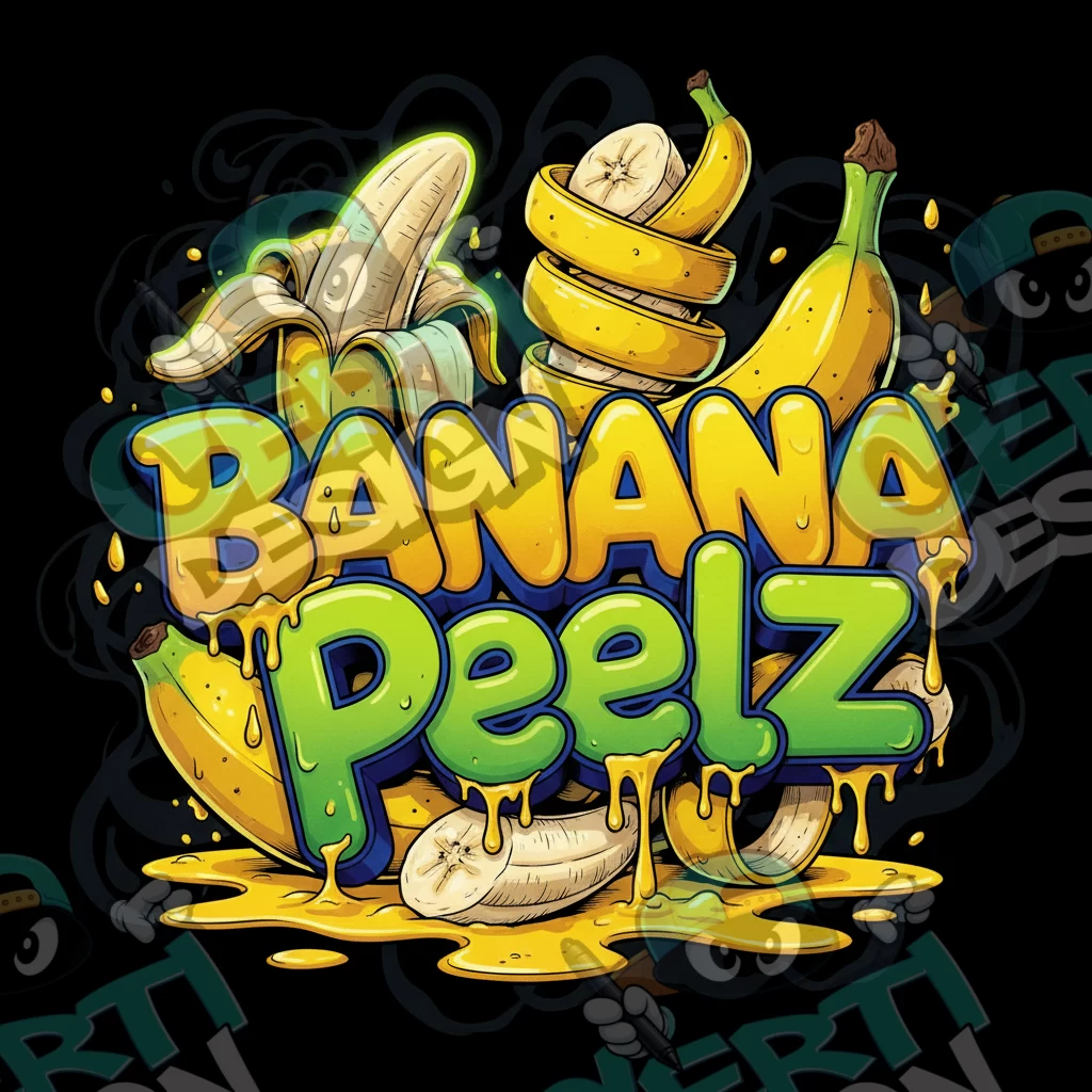 Banana Peelz Pre-Made 3.5g Square Mylar Bags