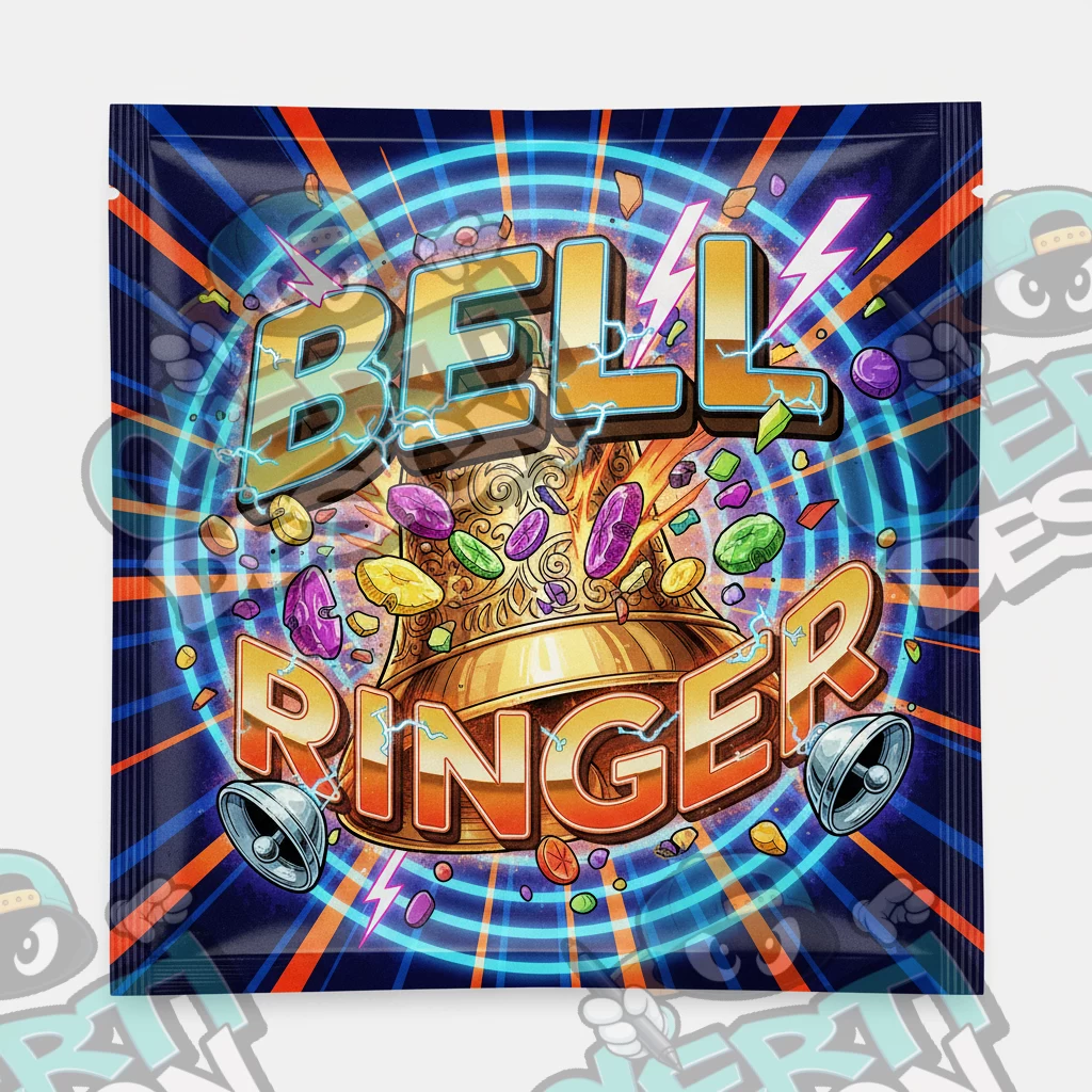 Bell Ringer Pre-Made 3.5g Square Mylar Bags