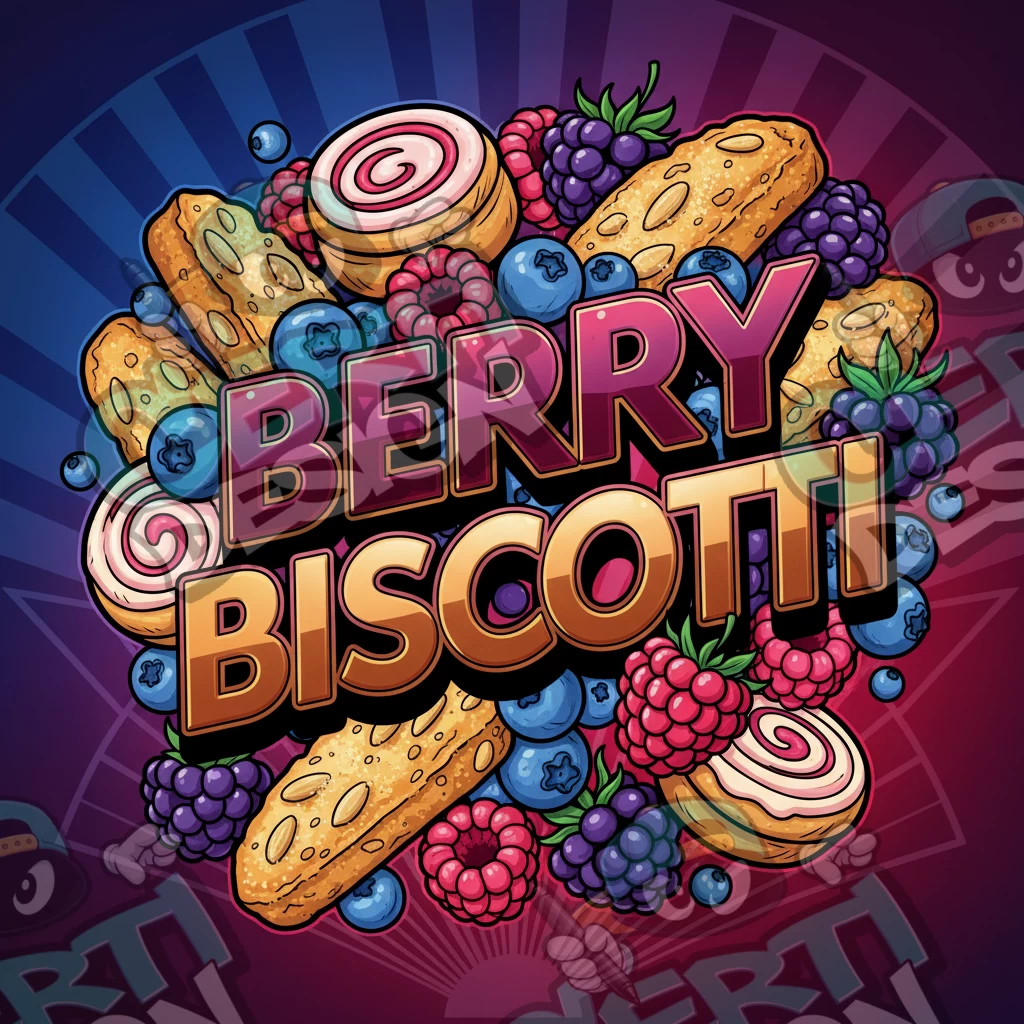 Berry Biscotti Pre-Made 3.5g Square Mylar Bags