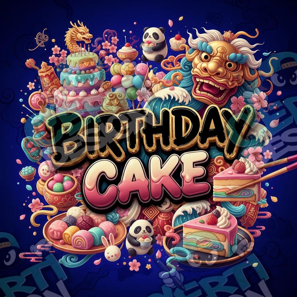Birthday Cake Pre-Made 3.5g Square Mylar Bags