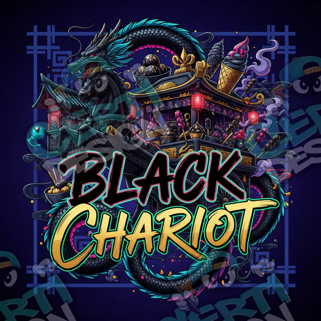 Black Chariot Pre-Made 3.5g Square Mylar Bags