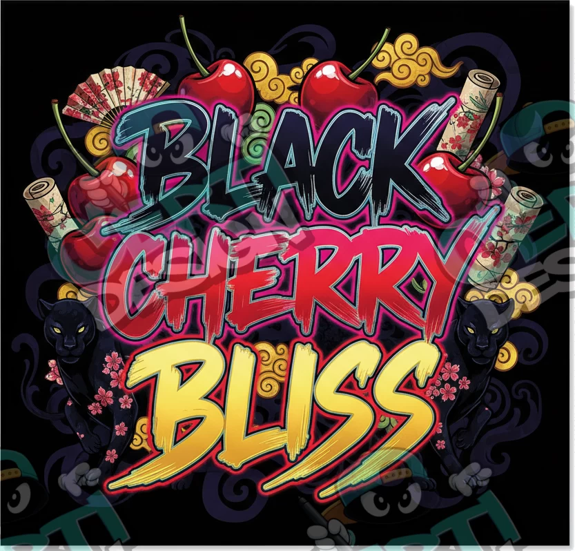 Black Cherry Bliss Pre-Made 3.5g Square Mylar Bags