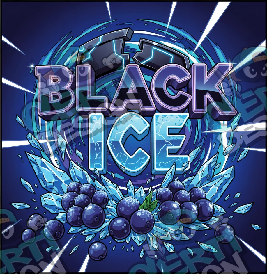 Black Ice Pre-Made 3.5g Square Mylar Bags