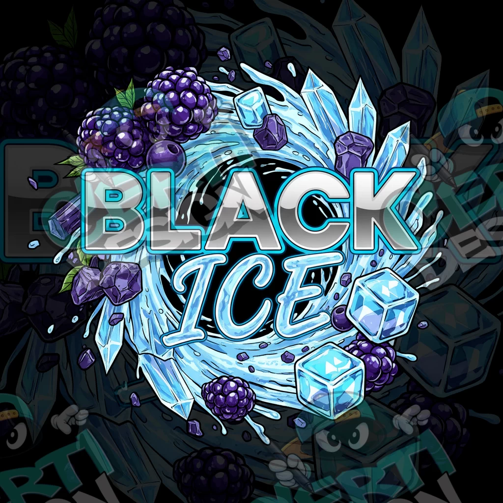 Black Ice Pre-Made 3.5g Square Mylar Bags