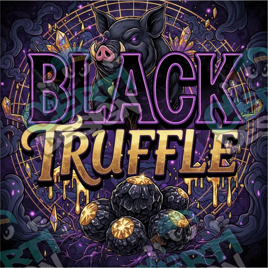Black Truffle Pre-Made 3.5g Square Mylar Bags