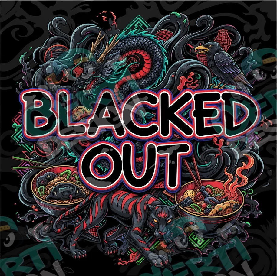 Blacked Out Pre-Made 3.5g Square Mylar Bags