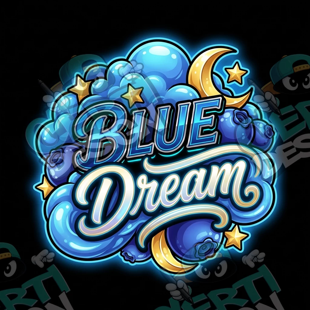 Blue Dream 14 Pre-Made 3.5g Square Mylar Bags