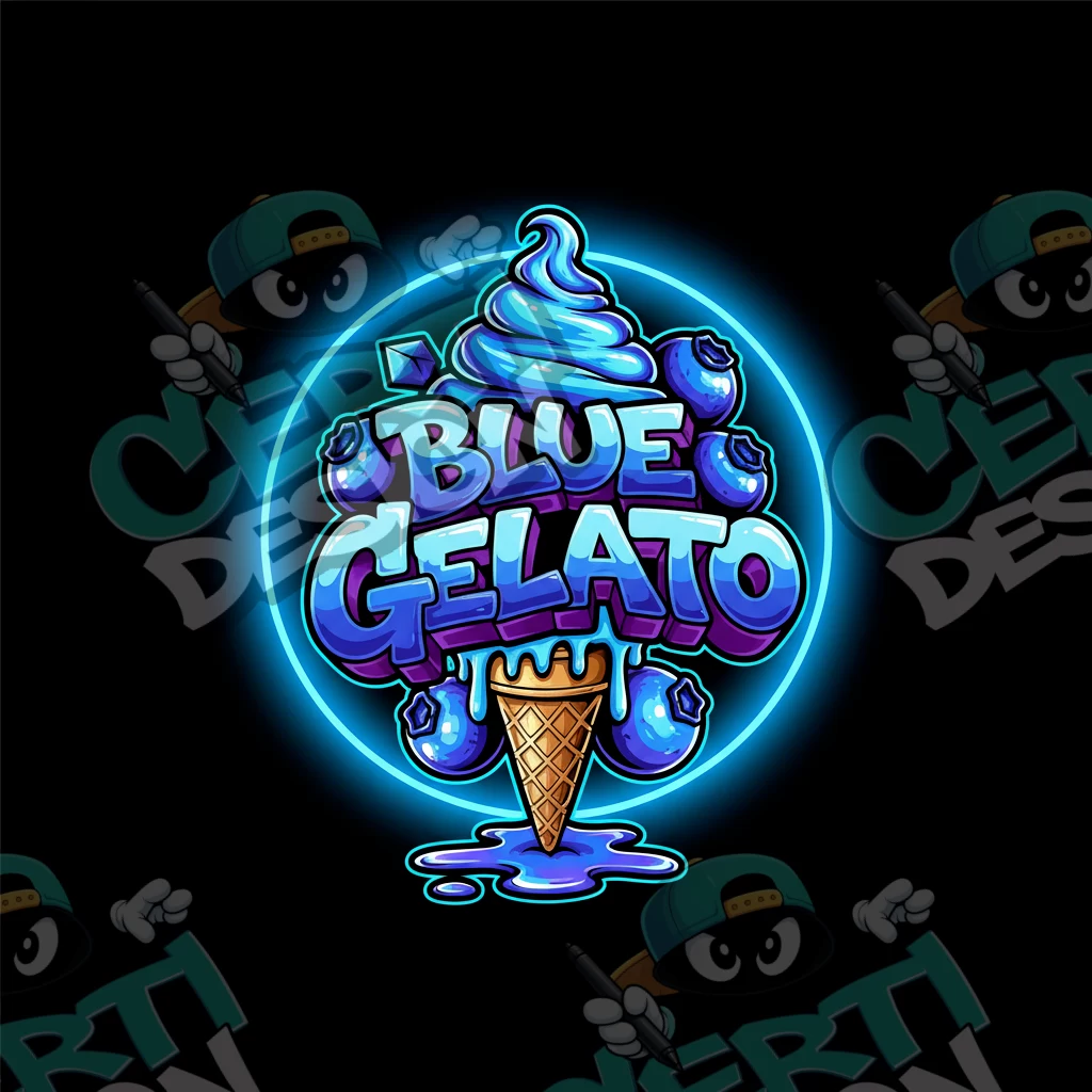 Blue Gelato Pre-Made 3.5g Square Mylar Bags