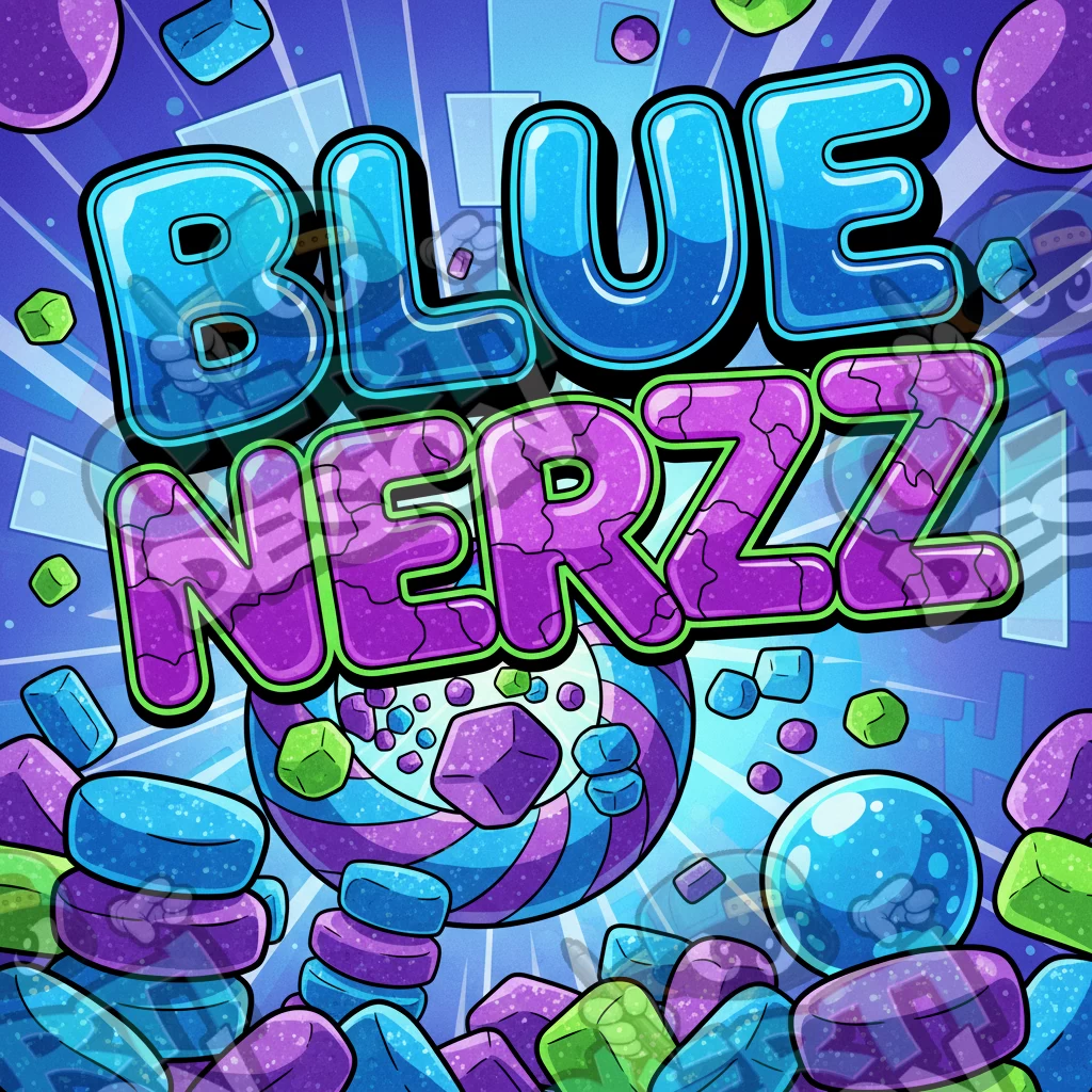 Blue Nerdz Pre-Made 3.5g Square Mylar Bags