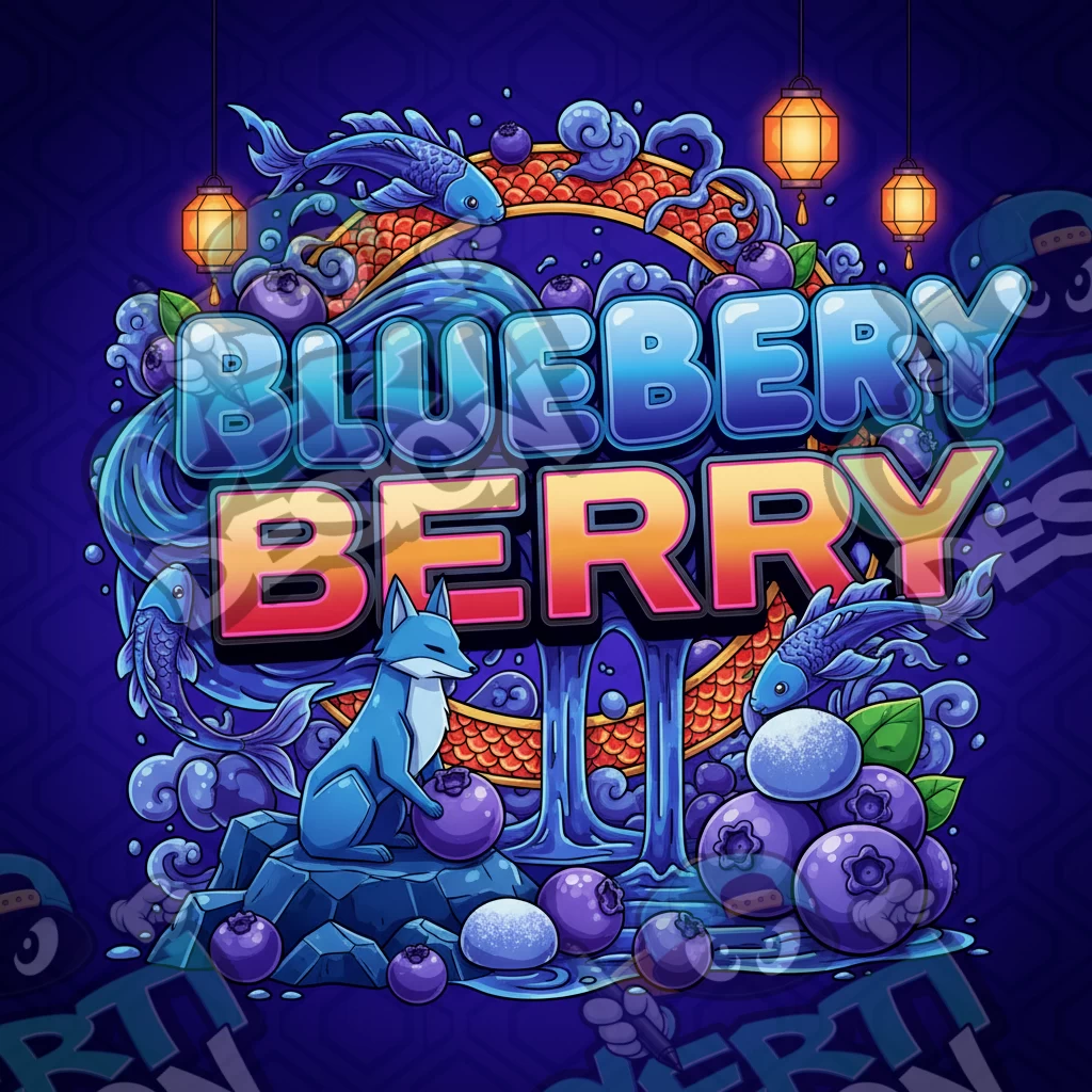 Blueberry Pre-Made 3.5g Square Mylar Bags