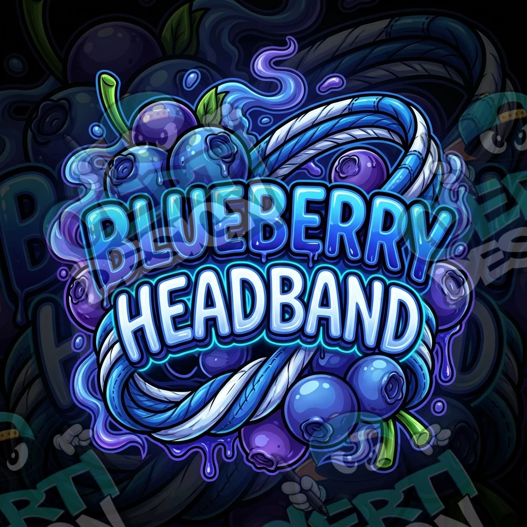 Blueberry Headband Pre-Made 3.5g Square Mylar Bags